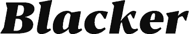 Blacker Text Heavy Italic