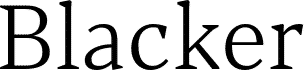 Blacker Text Light