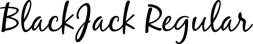 BlackJackRegular font