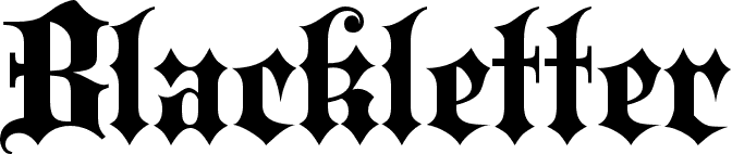 Blackletter ExtraBold font | Fonts2u.com