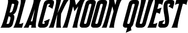Preview of the Blackmoon Quest Italic font