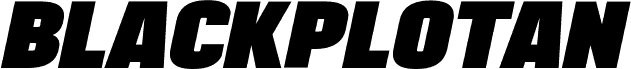 BLACKPLOTAN Italic