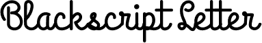 Blackscript Letter