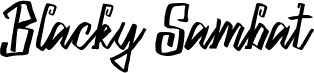 Blacky Sambat Regular