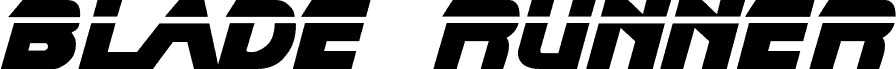 Blade Runner Movie Font
