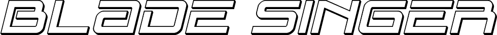 Blade Singer 3D Italic