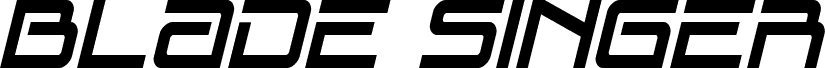 Blade Singer Condensed Italic
