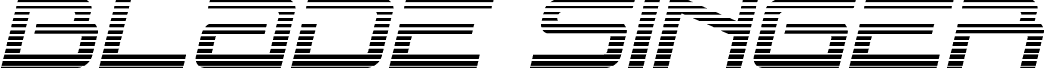 Blade Singer Gradient Italic