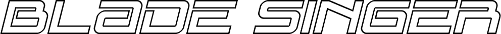 Blade Singer Outline Italic