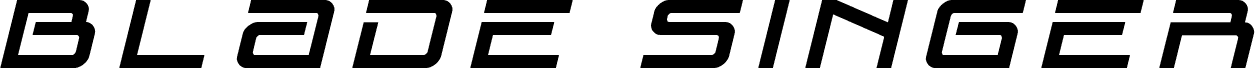Blade Singer Title Italic