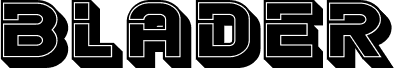 Anteprima del carattere Blader Extended 3D Filled Regular