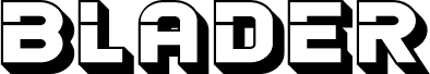 Anteprima del carattere Blader Extended 3D Regular