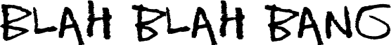 معاينة خط Blah blah bang