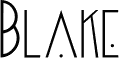 Preview of the Blake font