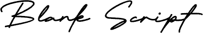 Blank Script الخط