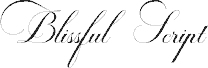 BlissfulScript Schriftart