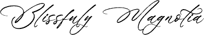 Blissfuly Magnotia DEMO VERSION Italic carattere