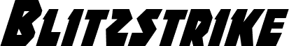 Blitzstrike Condensed Italic