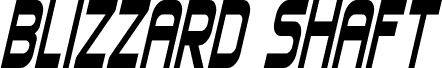 Blizzard Shaft Bold SemiItalic