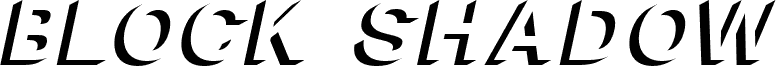 Block Shadow Bold Italic