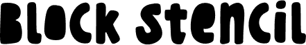 Block Stencil 字体