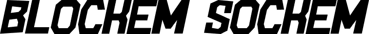 BlockemSockem-Italic