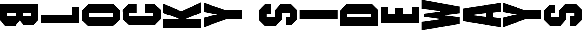 معاينة خط Blocky Sideways