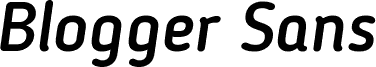 Blogger Sans Medium Italic