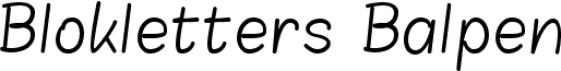 Blokletters Balpen