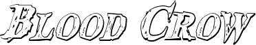 Blood Crow Shadow Condensed Italic