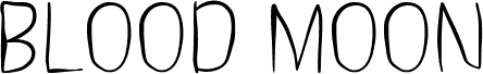 Preview of the Blood Moon font