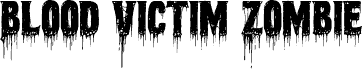Blood Victim Zombie font