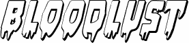 Bloodlust 3D Italic