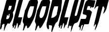 Bloodlust Condensed Italic