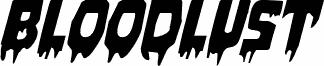 Bloodlust Expanded Italic
