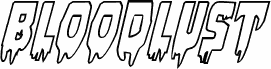 Bloodlust Outline Italic