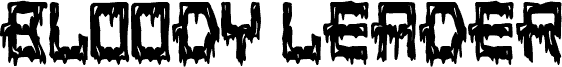 Bloody Leader font