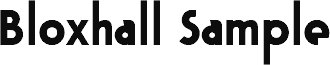Bloxhall Sample
