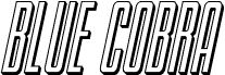 Blue Cobra 3D Italic
