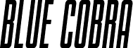 Blue Cobra Bold Semi-Italic