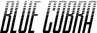 Blue Cobra Halftone Italic