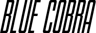 Blue Cobra Italic