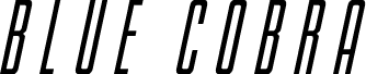 Blue Cobra Title Italic