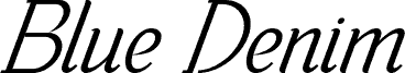 Blue Denim Demo Italic
