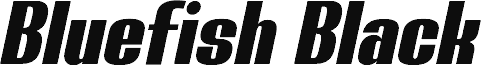 Bluefish Black Demo Italic