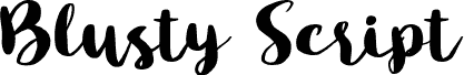 Blusty Script Free Regular