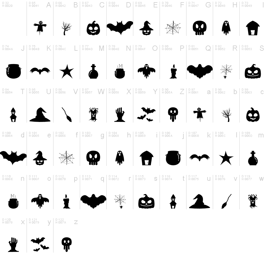 Black Wizard Symbols Regular font | Fonts2u.com