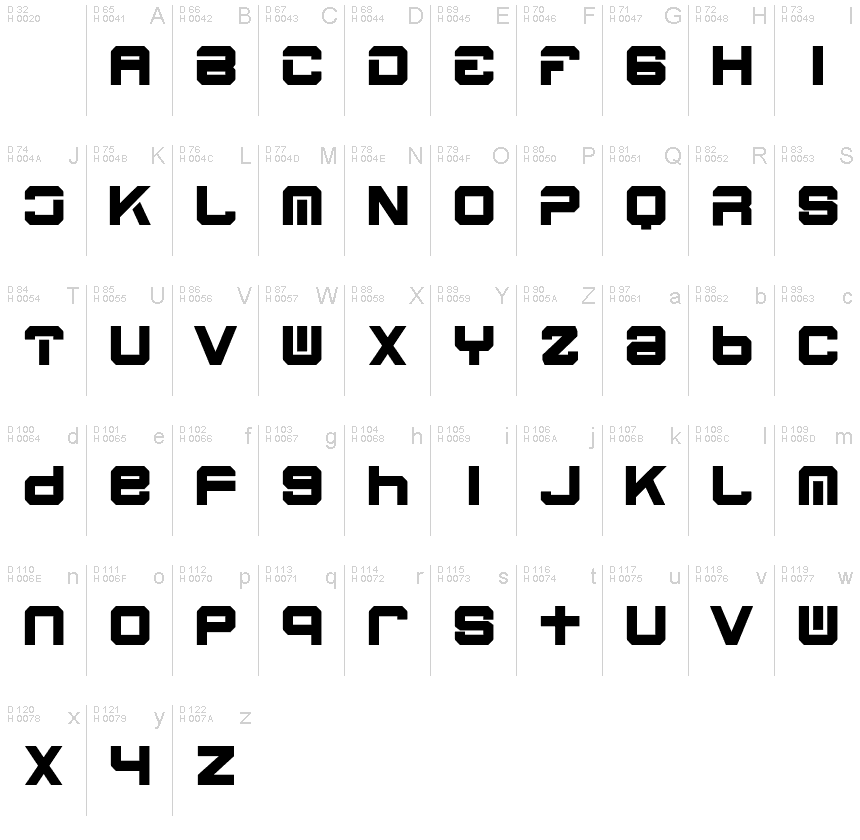 Blacked Demo font