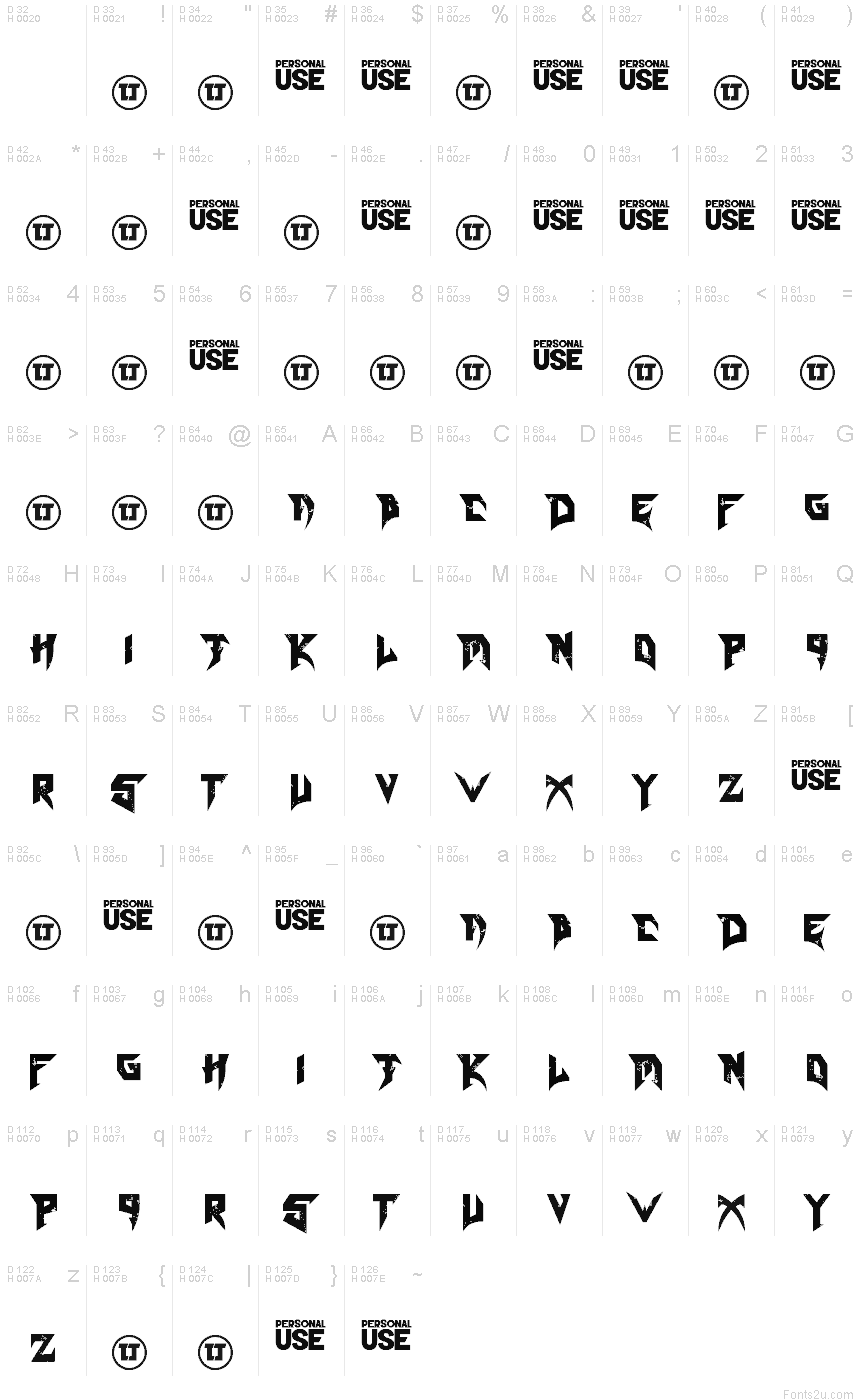 Blade font