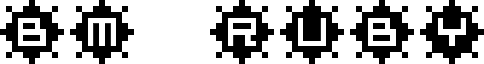 Preview of the BM ruby A12 font